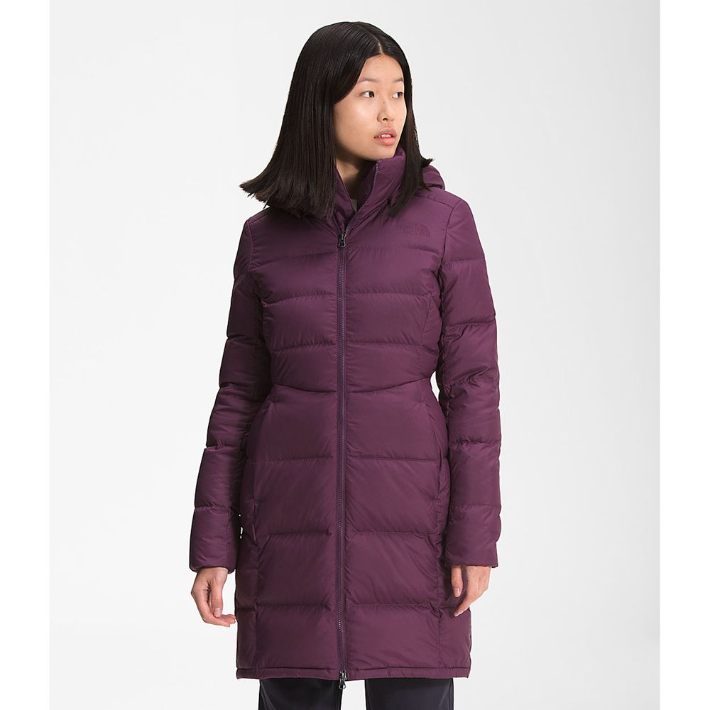 The North Face Parka Womens Australia - The North Face Metropolis Burgundy / Black (XVD-795841)